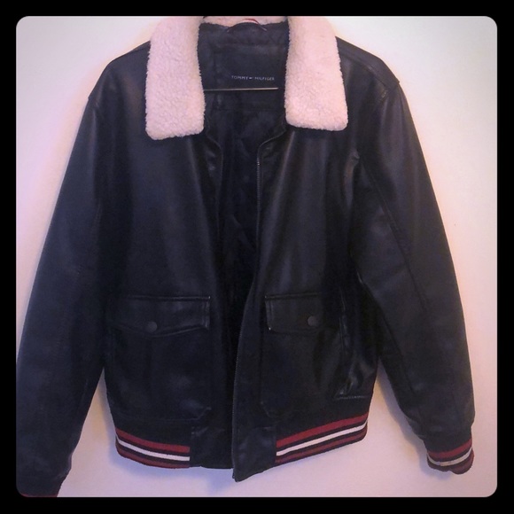 Tommy Hilfiger Leather Coat
